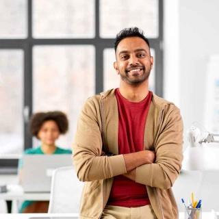 Man smiling