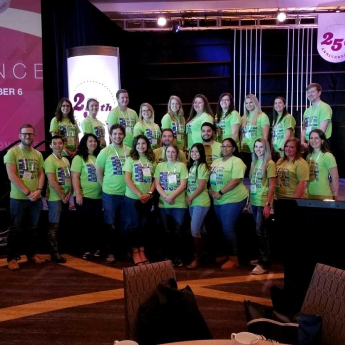 Group photo of people selected to be CUNA Lending Council Conference Crashers