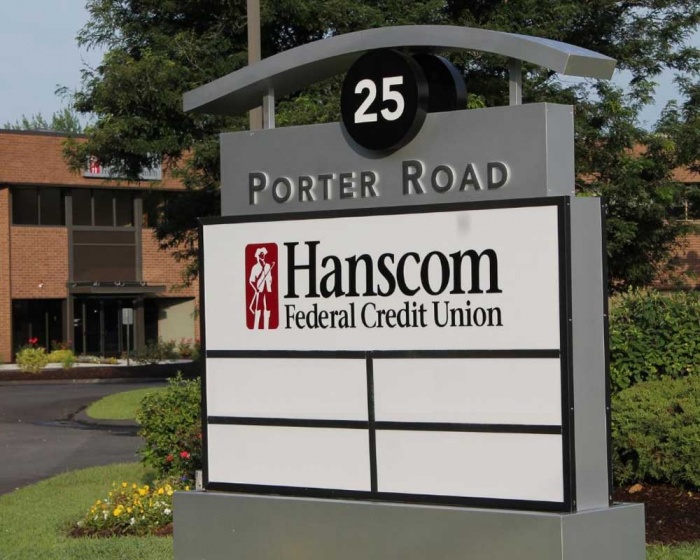 Hanscom FCU operations sign