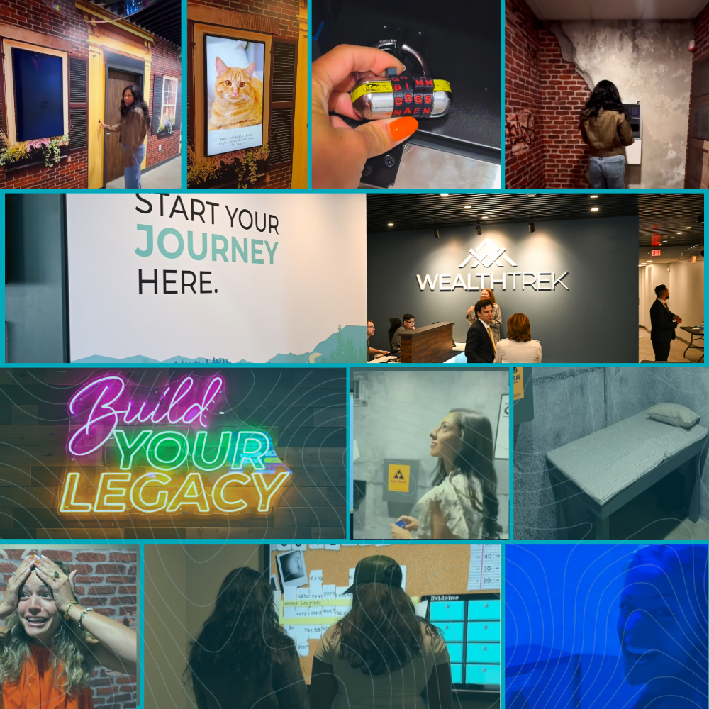 collage of visitors to the WealthTrek locations