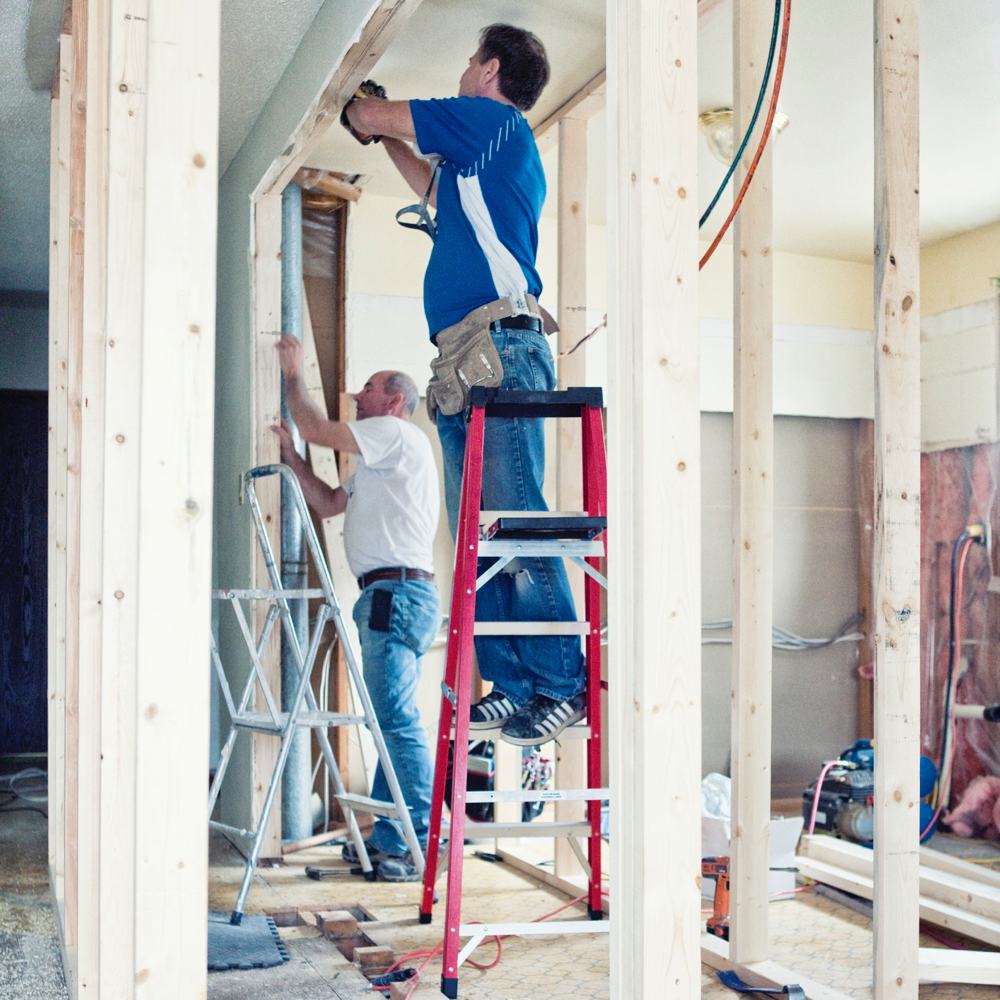 carpenters during remodel