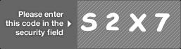 captcha code for visual authentication  letter S number 2 letter X number 7