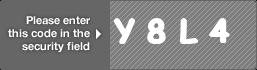 captcha code for visual authentication  letter Y number 8 letter L number 4