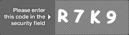 captcha code for visual authentication  letter R number 7 letter K number 9
