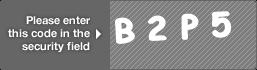 captcha code for visual authentication  letter B number 2 letter P number 5