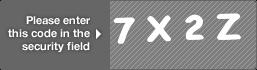 captcha code for visual authentication  number 7 letter X number 2 letter Z
