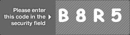 captcha code for visual authentication  letter B number 8 letter R number 5