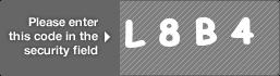 captcha code for visual authentication  letter L number 8 letter B number 4