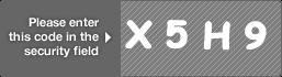 captcha code for visual authentication  letter X number 5 letter H number 9