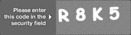 captcha code for visual authentication  letter R number 8 letter K number 5