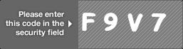 captcha code for visual authentication  letter F number 9 letter V number 7