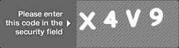 captcha code for visual authentication  letter X number 4 letter V number 9