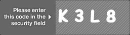 captcha code for visual authentication  letter K number 3 letter L number 8