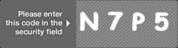 captcha code for visual authentication  letter N number 7 letter P number 5