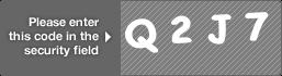 captcha code for visual authentication  letter Q number 2 letter J number 7