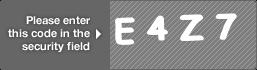 captcha code for visual authentication  letter E number 4 letter Z number 7