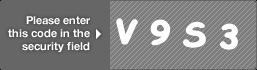 captcha code for visual authentication  letter V number 9 letter S number 3