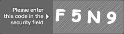 captcha code for visual authentication  letter F number 5 letter N number 9