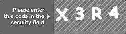captcha code for visual authentication  letter X number 3 letter R number 4