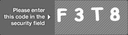 captcha code for visual authentication  letter F number 3 letter T number 8