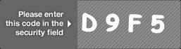 captcha code for visual authentication  letter D number 9 letter F number 5