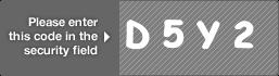 captcha code for visual authentication  letter D number 5 letter Y number 2