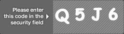 captcha code for visual authentication  letter Q number 5 letter J number 6
