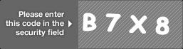 captcha code for visual authentication  letter B number 7 letter X number 8