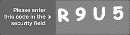 captcha code for visual authentication  letter R number 9 letter U number 5