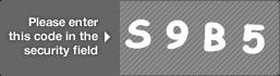 captcha code for visual authentication  letter S number 9 letter B number 5