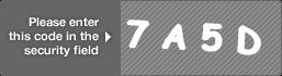 captcha code for visual authentication  number 7 letter A number 5 letter D