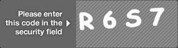 captcha code for visual authentication  letter R number 6 letter S number 7