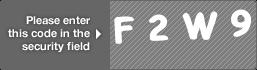 captcha code for visual authentication  letter F number 2 letter W number 9
