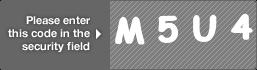 captcha code for visual authentication  letter M number 5 letter U number 4