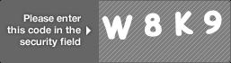 captcha code for visual authentication  letter W number 8 letter K number 9