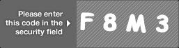 captcha code for visual authentication  letter F number 8 letter M number 3