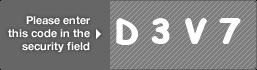 captcha code for visual authentication  letter D number 3 letter V number 7