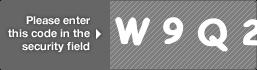 captcha code for visual authentication  letter W number 9 letter Q number 2