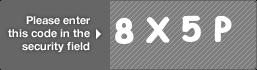 captcha code for visual authentication  number 8 letter X number 5 letter P