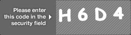 captcha code for visual authentication  letter H number 6 letter D number 4
