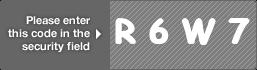 captcha code for visual authentication  letter R number 6 letter W number 7