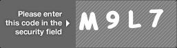 captcha code for visual authentication  letter M number 9 letter L number 7
