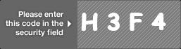 captcha code for visual authentication  letter H number 3 letter F number 4