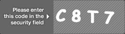 captcha code for visual authentication  letter C number 8 letter T number 7