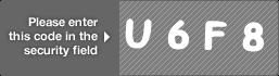 captcha code for visual authentication  letter U number 6 letter F number 8