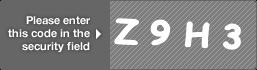 captcha code for visual authentication  letter Z number 9 letter H number 3