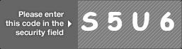 captcha code for visual authentication  letter S number 5 letter U number 6