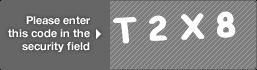 captcha code for visual authentication  letter T number 2 letter X number 8