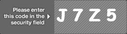 captcha code for visual authentication  letter J number 7 letter Z number 5