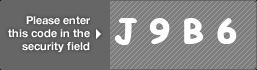 captcha code for visual authentication  letter J number 9 letter B number 6